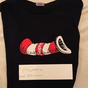 Supreme Cat in the Hat tee size L